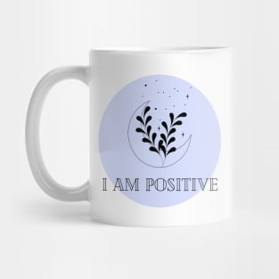 Affirmation Collection - I Am Positive (Blue) Mug